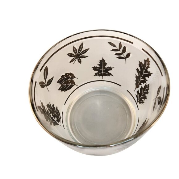 1960s Libbey Starlyte Mid Century Modern Frosted Silver Leaf Tumbler Glasses Wit - Picture 11 of 16